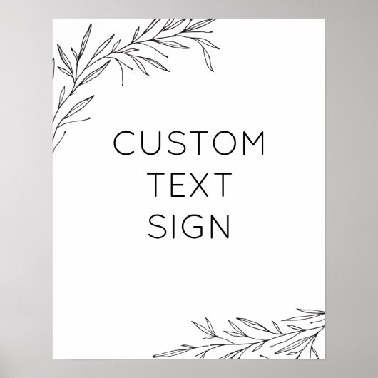 Maak je eigen handgetekende takposter poster (Voorkant)