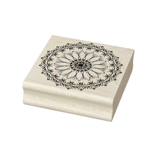 Maak Je Eigen Handgetekende Zinnia Mandala Rubberstempel (Stempel)