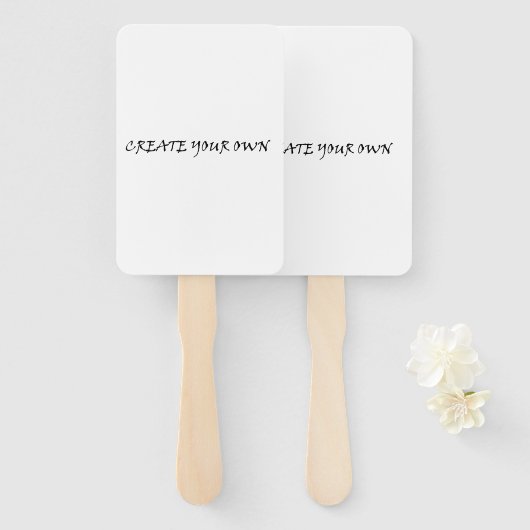 Maak je eigen handwaaier (Voorkant en achterkant)