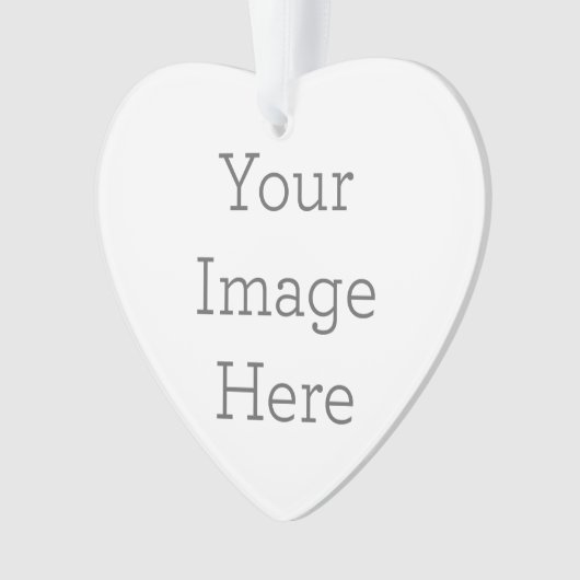 Acryl ornament, Acryl Hart Ornament (voorkant)