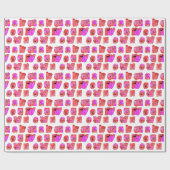 Maak je eigen hart Art Print Design Cadeaupapier (Vlak)