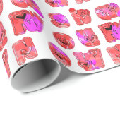 Maak je eigen hart Art Print Design Cadeaupapier (Rol Hoek)