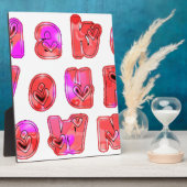 Maak je eigen hart Art Print Design Fotoplaat (Zijkant)