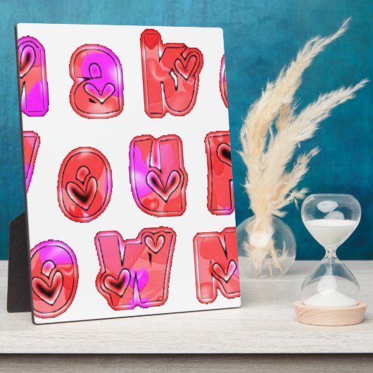 Maak je eigen hart Art Print Design Fotoplaat (Zijkant)