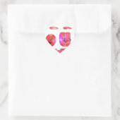 Maak je eigen hart Art Print Design Hart Sticker (Tas)