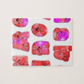 Maak je eigen hart Art Print Design Legpuzzel (Horizontaal)