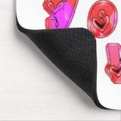 Maak je eigen hart Art Print Design Muismat (Hoek)