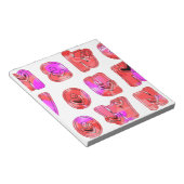 Maak je eigen hart Art Print Design Notitieblok (Schuin)