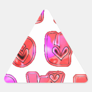 Maak je eigen hart Art Print Design Sticker
