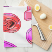 Maak je eigen hart Art Print Design Theedoek (Quarter Fold)