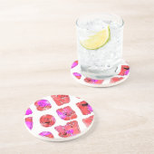 Maak je eigen hart Art Print Design Zandsteen Onderzetter (Zijkant)