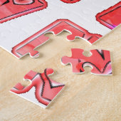 Maak Je Eigen Hart Kunstprint Ontwerp Legpuzzel (Zijkant)