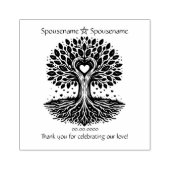 Maak Je Eigen Hartboom Handfasting Bedankje Rubberstempel (Afrduk)