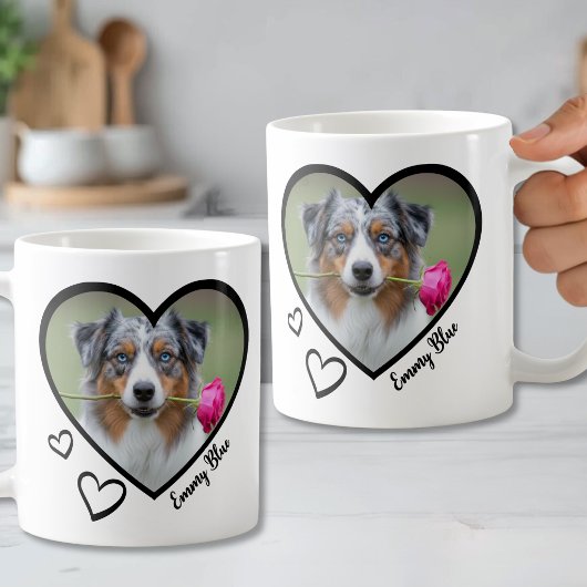 Maak je eigen hartfoto koffiemok