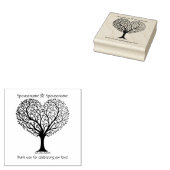 Maak je eigen hartvormige boom-handfasting rubberstempel (Gestempeld)