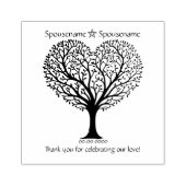 Maak je eigen hartvormige boom-handfasting rubberstempel (Afrduk)