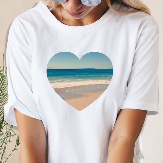 Maak Je Eigen Hartvormige Foto T-shirt