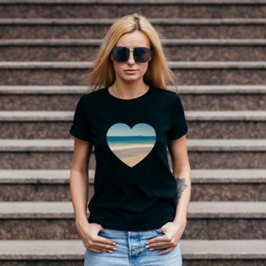 Maak Je Eigen Hartvormige Foto T-shirt