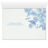 Maak Je Eigen Heldere Blauwe Sneeuwvlokken Yule (Binenzijde Horizontaal (Onderkant))