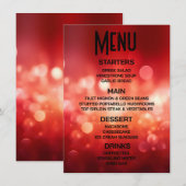 Maak je eigen heldere rode bokeh menu (Voorkant / Achterkant)