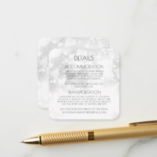 Maak Je Eigen Heldere Witte Bokeh Details Informatiekaartje