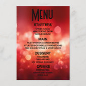 Maak Je Eigen Helderrode Bokeh Menu (Voorkant)