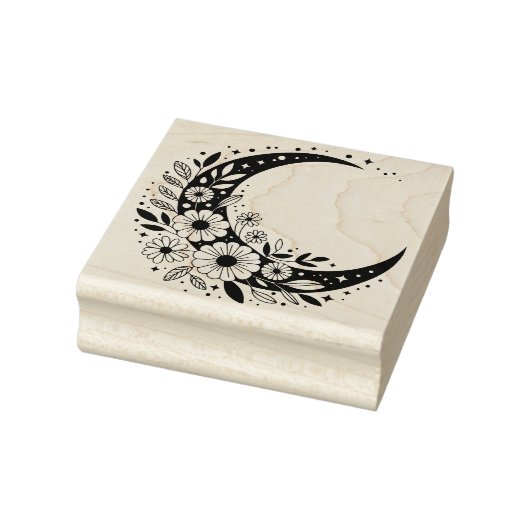 Maak Je Eigen Hemelbloemen Halvemaan Rubberstempel (Stempel)