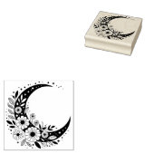 Maak Je Eigen Hemelbloemen Halvemaan Rubberstempel (Gestempeld)