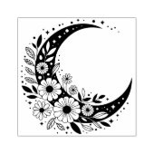 Maak Je Eigen Hemelbloemen Halvemaan Rubberstempel (Afrduk)