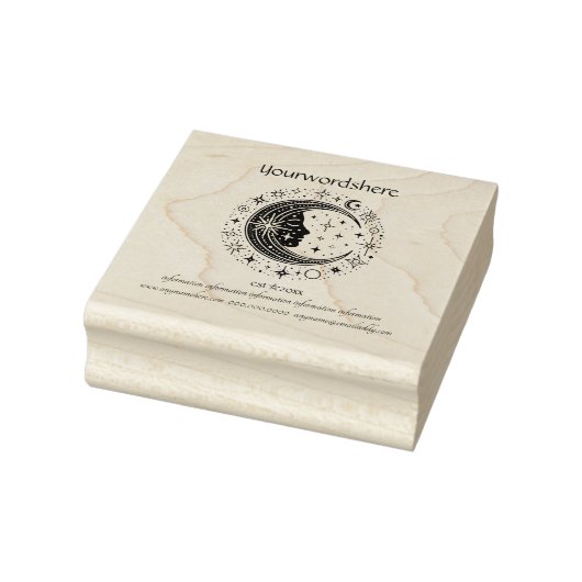 Maak je eigen hemelboog-maan rubberstempel (Stempel)