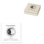 Maak je eigen hemelboog-maan rubberstempel (Gestempeld)