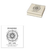 Maak je eigen hemelboog Maan Zon Rubberstempel (Gestempeld)