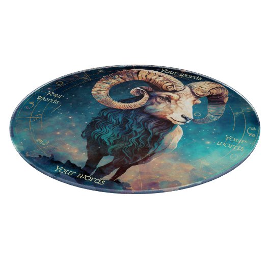 Maak Je Eigen Hemelse Aries Glas Altaar Bord Snijplank (Hoek)