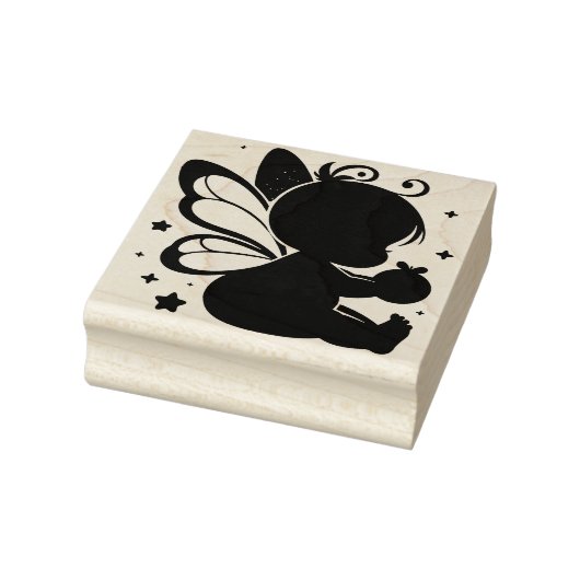 Maak Je Eigen Hemelse Baby Vlinder Fee Rubberstempel (Stempel)