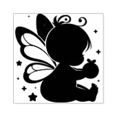 Maak Je Eigen Hemelse Baby Vlinder Fee Rubberstempel (Afrduk)