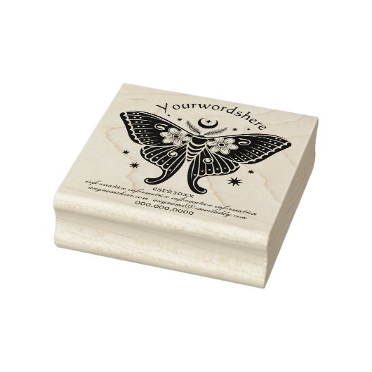 Maak Je Eigen Hemelse Bloemvlinder Totem Rubberstempel (Stempel)