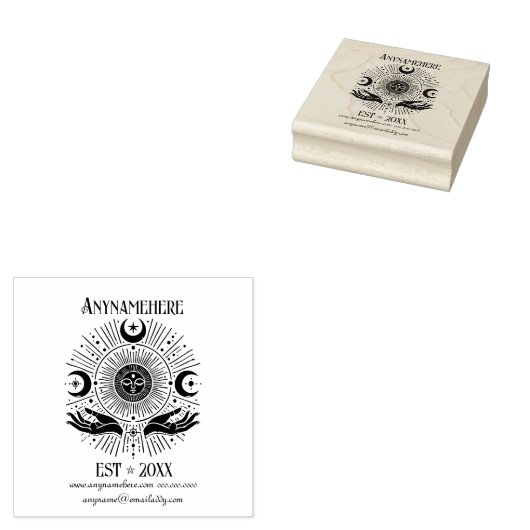 Maak Je Eigen Hemelse Divinatie Handen Rubberstempel (Gestempeld)