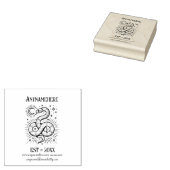 Maak Je Eigen Hemelse Geringde Slang Rubberstempel (Gestempeld)