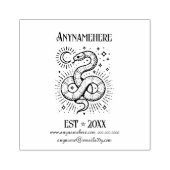 Maak Je Eigen Hemelse Geringde Slang Rubberstempel (Afrduk)
