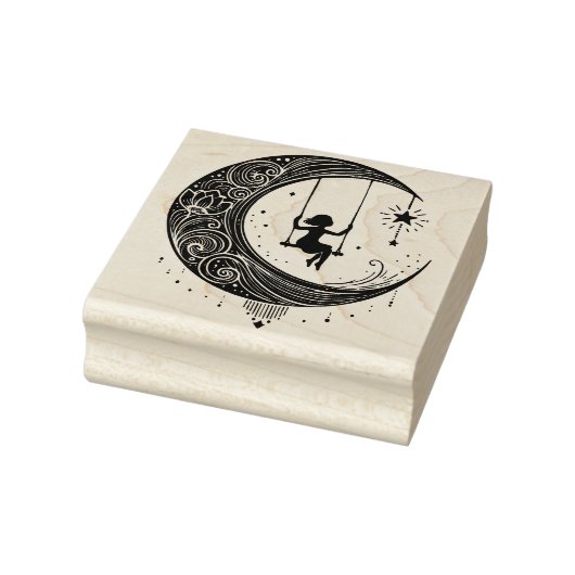 Maak Je Eigen Hemelse Halve Maan Schommel Rubberstempel (Stempel)