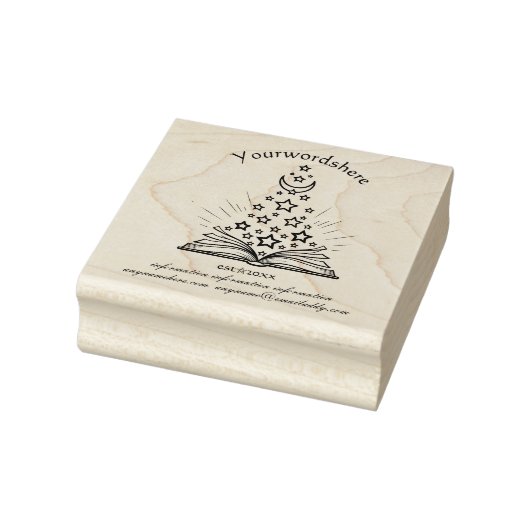Maak je eigen Hemelse Halvemaan Grimoire Rubberstempel (Stempel)