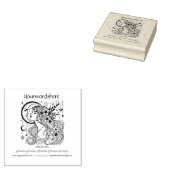 Maak Je Eigen Hemelse Halvemaan Liefdesflora Rubberstempel (Gestempeld)