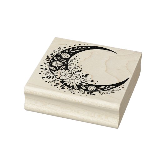 Maak je eigen Hemelse Halvemaan Madeliefjes Rubberstempel (Stempel)