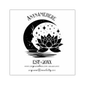 Maak je eigen Hemelse Halvemaan Man Lotus Rubberstempel (Afrduk)