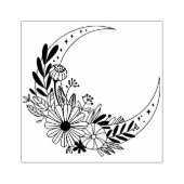 Maak Je Eigen Hemelse Halvemaanbloemen Rubberstempel (Afrduk)