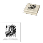 Maak Je Eigen Hemelse Heksengodin Golvend Haar Rubberstempel (Gestempeld)