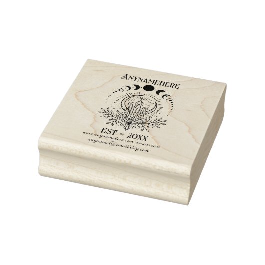 Maak Je Eigen Hemelse Kristallen Maanfasen Rubberstempel (Stempel)