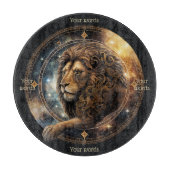 Maak Je Eigen Hemelse Leeuw Glas Altaar Bord Snijplank (Voorkant)