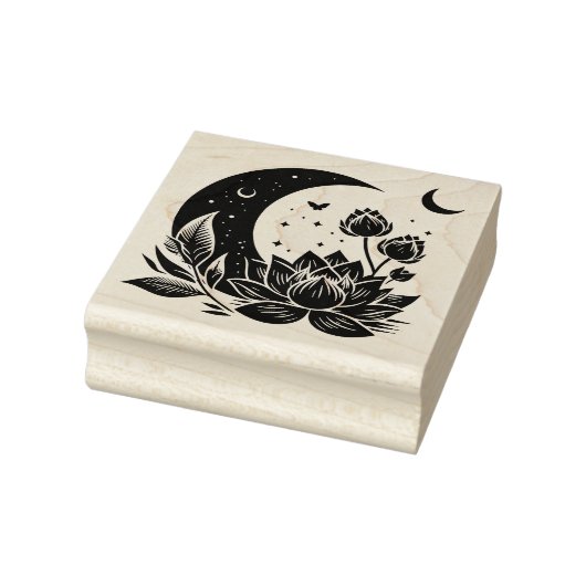 Maak Je Eigen Hemelse Lotusbloemen Rubberstempel (Stempel)