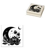 Maak Je Eigen Hemelse Lotusbloemen Rubberstempel (Gestempeld)